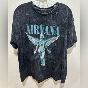 Nirvana 1993 tour Graphic T-Shirt in Black XL